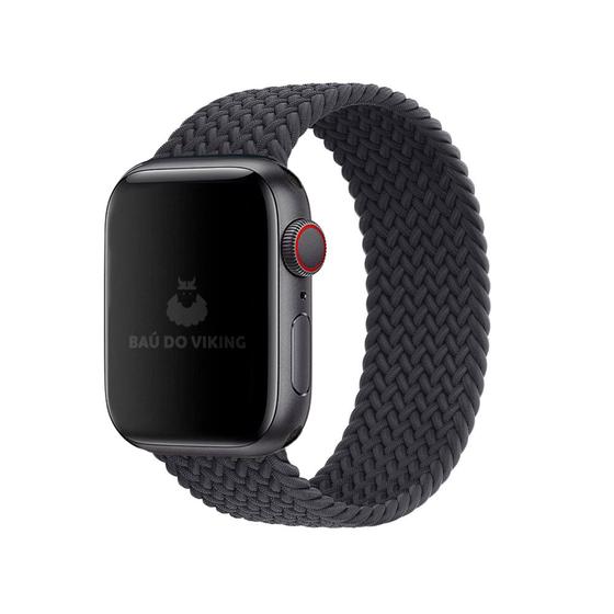 Imagem de Pulseira Loop Solo Trançada Meia Noite Compatível Com Apple Watch