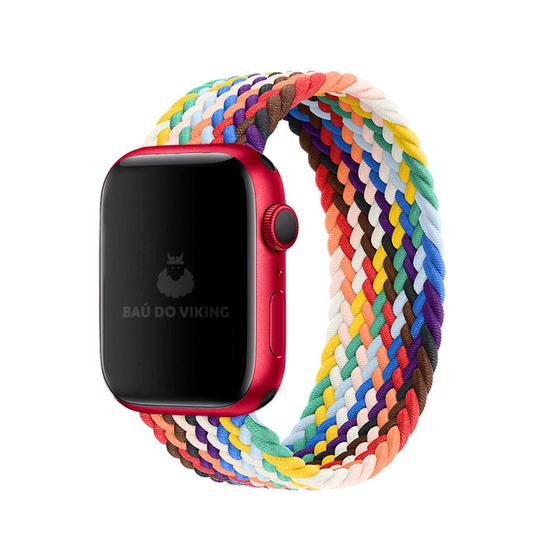 Imagem de Pulseira Loop Solo Trançada Pride Compatível Com Apple Watch