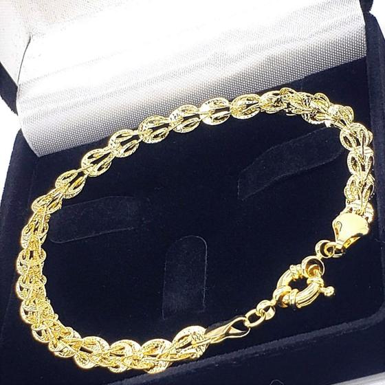 Imagem de Pulseira Malha Athina Banho De Ouro 18k 2252