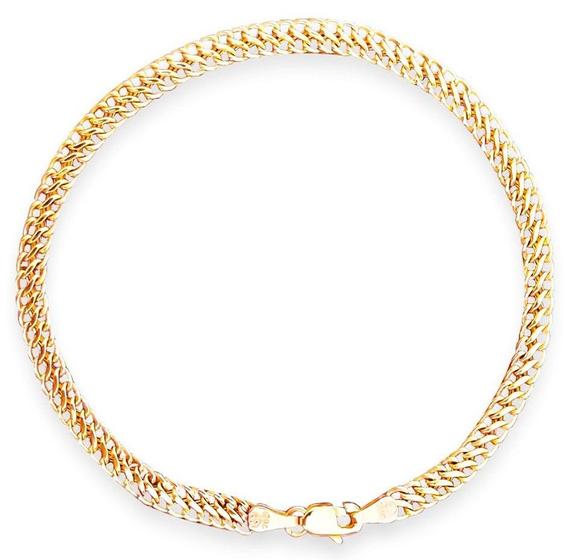 Imagem de Pulseira Malha Italiana Feminina 18cm 3.9 grama em Ouro 18k