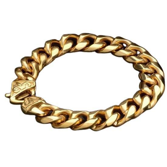 Imagem de Pulseira Masculina 12Mm Australiana 18K Banhada