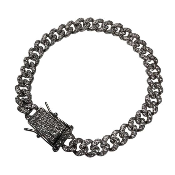 Imagem de Pulseira Masculina Cravejada Cuban Ice D02