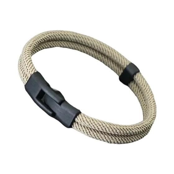 Imagem de Pulseira Masculina De Camada Dupla Destacável, Acessório De Lazer Empilhável E Combinável