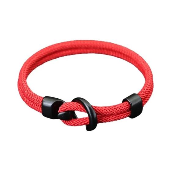 Imagem de Pulseira Masculina de Paracord Dupla Camada - Ideal para Acampamento e Sobrevivência