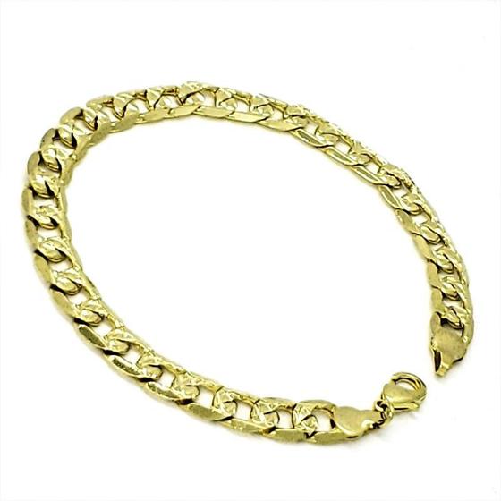 Imagem de Pulseira Masculina Diamantada Banho Ouro 18k 1828