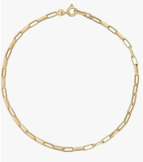 Imagem de Pulseira Masculina Elo Cadeado De Ouro 18k