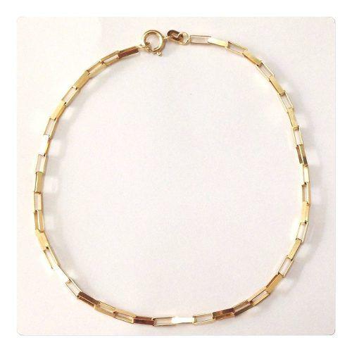 Imagem de Pulseira Masculina Elo Quadrado 2.25g Ouro 18k 750 Maciço