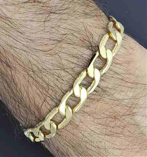 Imagem de Pulseira Masculina Grumet 22cm Banho De Ouro 18k 2574