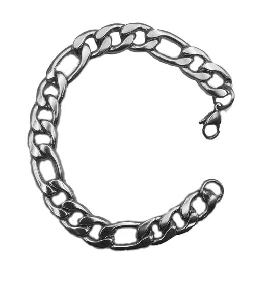 Imagem de Pulseira Masculina largo 10mm Largura Aço Inox