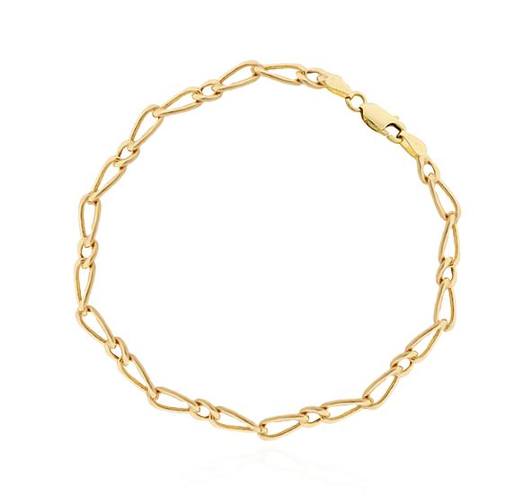 Imagem de Pulseira Masculina Ouro 18k Grumet 1x1