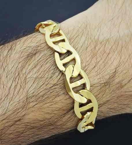 Imagem de Pulseira Masculina Piastrine Super Banho De Ouro 18k 1567