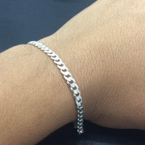 Pulseira Masculina Prata Italiana Maciça 925 Grumet 4mm 22cm Menor preço em Pulseira Masculina Prata Italiana Maciça 925 Grumet 4mm 22cm