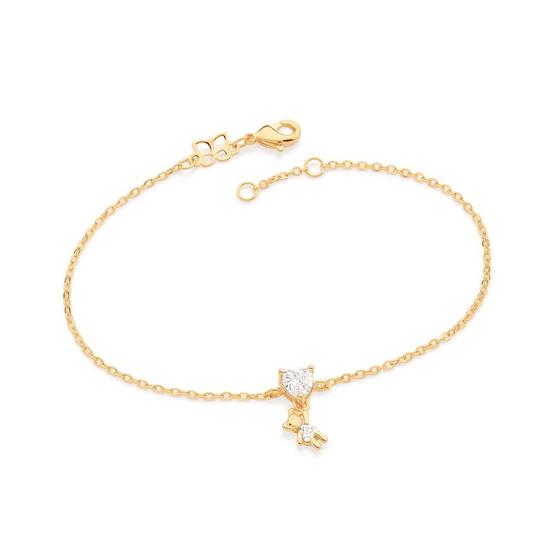 Imagem de Pulseira Menina banhada a ouro 18 k rommanel mede 19 cm 552002