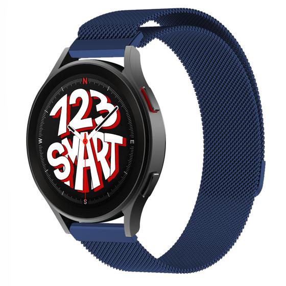 Imagem de Pulseira Milanese de Aço Inoxidável para Galaxy Watch 5 Watch5 Pro 40mm 44mm 45mm - Azul