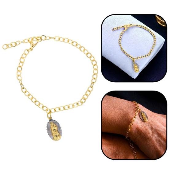 Imagem de Pulseira Nossa Senhora de Guadalupe Dourada