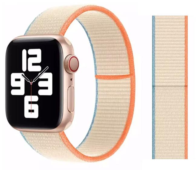 Imagem de Pulseira Nylon Sport Loop para Watch 38/40mm - Cream / Jetech