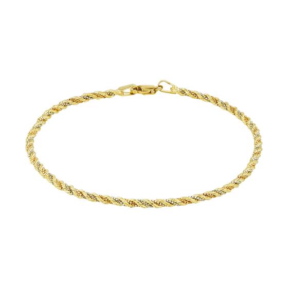 Imagem de Pulseira Ouro 18k Corda Cordão Baiano 3 Cores 19cm CO-256-19T