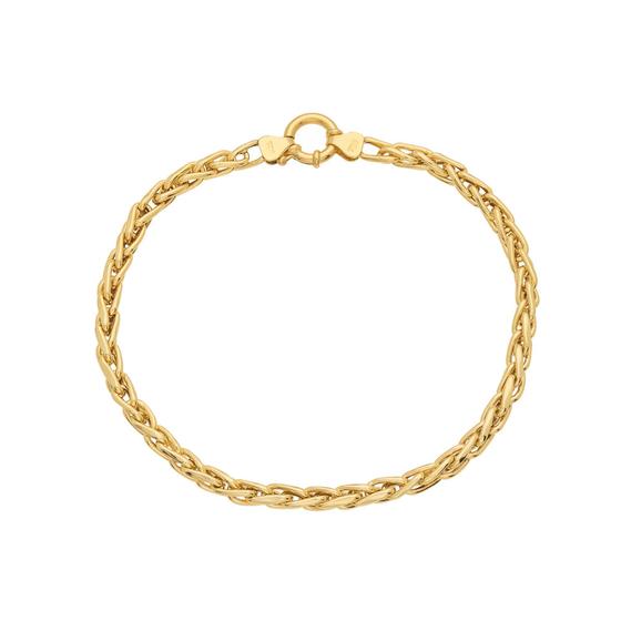 Imagem de Pulseira Palmeira Trançada 18 cm Ouro 18k 750