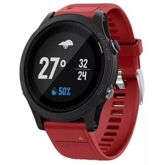 Imagem de Pulseira Para Garmin Fenix 5 6 935 945 Quickfit 22mm Silicone Várias Cores