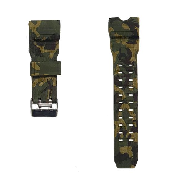 Imagem de Pulseira Para Relógio Skmei 1155 Original Camuflada Verde