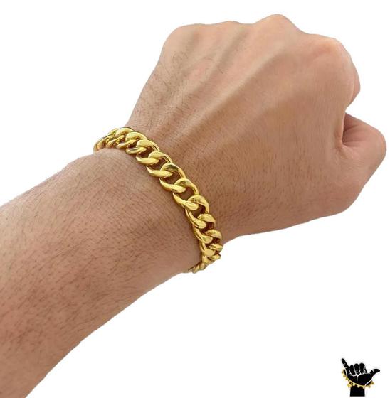 Imagem de Pulseira Pitbull 10Mm - Banhada A Ouro 18K