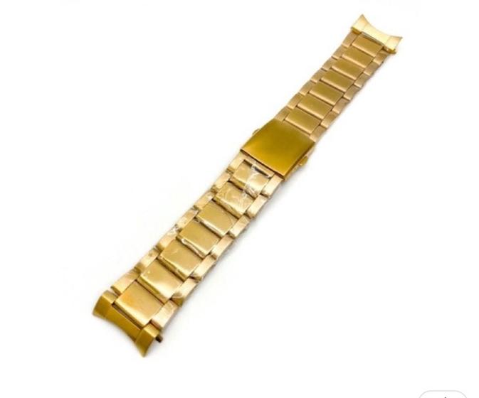 Imagem de Pulseira Relógio Aço Dourado 22mm - Dobrável