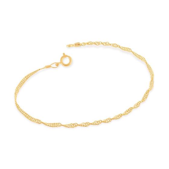 Imagem de Pulseira Rommanel Folheada a Ouro 18k Fio Cingapura 18/19cm