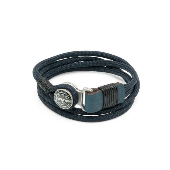 Imagem de Pulseira São Bento Paracord Azul