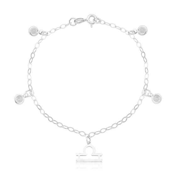 Imagem de Pulseira Signo Libra Elemento Ar Prata 925