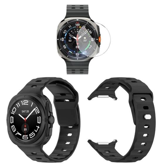 Imagem de Pulseira Silicone Exclusiva Para Watch Ultra 47Mm + Vidro