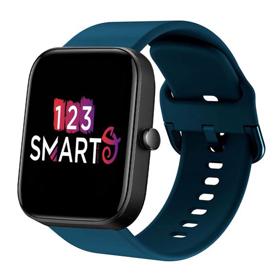 Imagem de Pulseira Silicone Fecho Colorido compatível com Bip 3 A2172 / Bip / Bip Lite / Bip U - Azul Petróleo