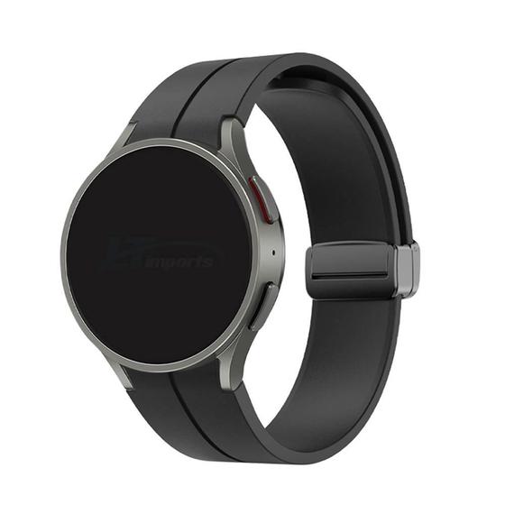 Pulseira Silicone Fecho Magnetico Preto compativel com Samsung Galaxy Watch 5 Pro - Galaxy Watch 5 - Galaxy Watch 4 - Galaxy Watch 4 Classic Menor preço em Pulseira Silicone Fecho Magnetico Preto compativel com Samsung Galaxy Watch 5 Pro - Galaxy Watch 5 - Galaxy Watch 4 - Galaxy Watch 4 Classic