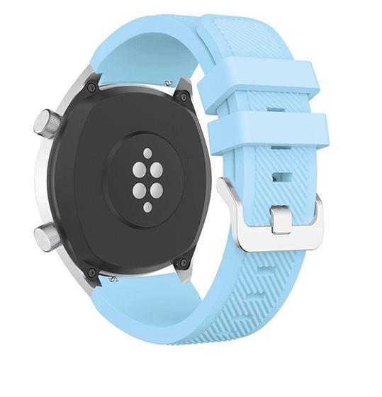 Imagem de Pulseira Silicone Para Gear S3 e Galaxy Watch 46mm, Gtr 47mm, Gear 2, Gear 2 Neo Cor Azul bebê