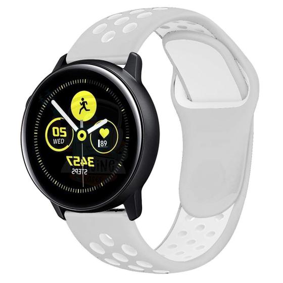 Imagem de Pulseira Silicone Sport Furadinha Compatível com Galaxy Watch Active 1 E 2