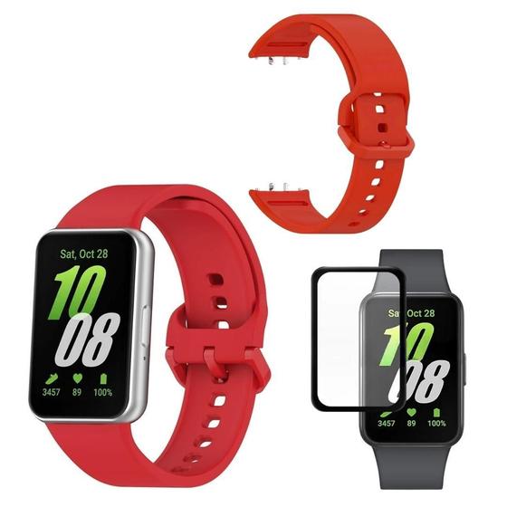 Imagem de Pulseira Silicone Sport Para Galaxy Fit3 + Pelicula 3D