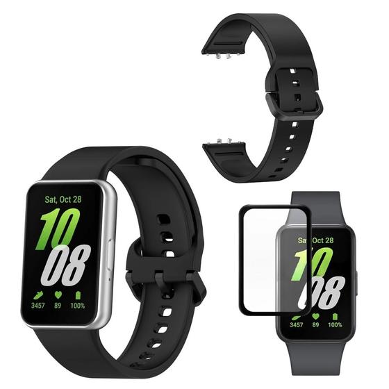 Imagem de Pulseira Silicone Sport para Galaxy Fit3 + pelicula 3D