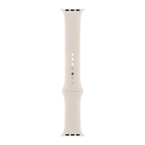 Pulseira Sport Branco Estelar Compatível Com Apple Watch Menor preço em Pulseira Sport Branco Estelar Compatível Com Apple Watch