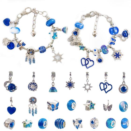 Imagem de Pulseiras com Pingentes do Calendário do Advento OumuaMua 2024 - Para Meninas