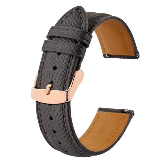 Imagem de Pulseiras de Relógio BISONSTRAP em Couro com Textura - 22mm - Para Homens e Mulheres