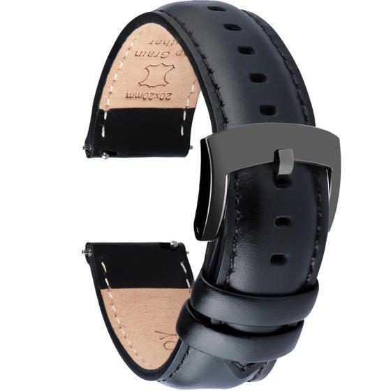 Imagem de Pulseiras de relógio OTTOODY Leather Quick Release Top Grain 18-22 mm