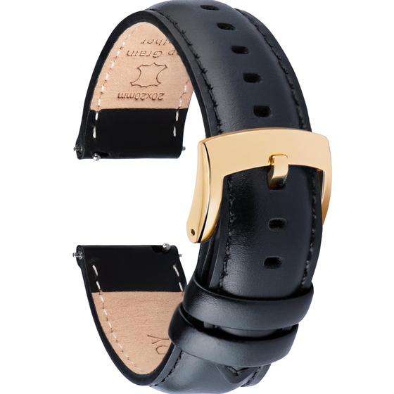 Imagem de Pulseiras de relógio OTTOODY Leather Quick Release Top Grain 18-22 mm