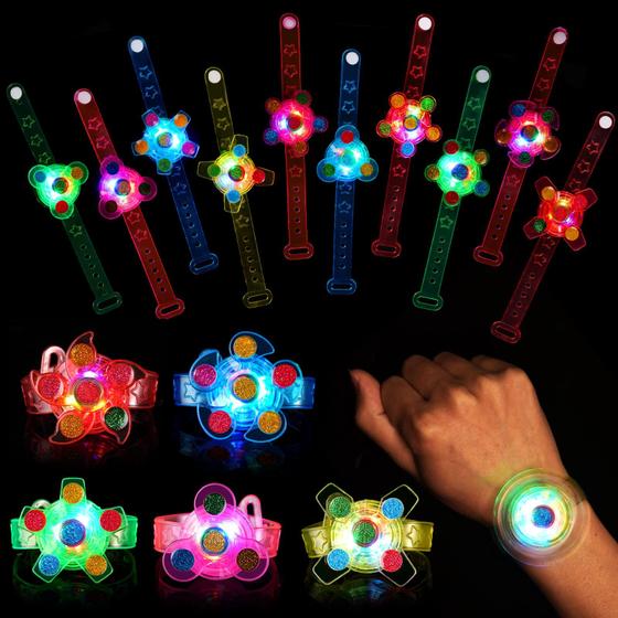 Imagem de Pulseiras LED com Luzes - Pacote com 25 Unidades para Festas Infantis