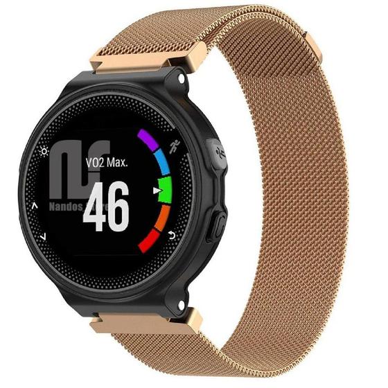 Imagem de Pulseiras magnética em Aço/Inox NSmart compatíveis com Garmin Forerunner 220 230 235 620 630 735 735x