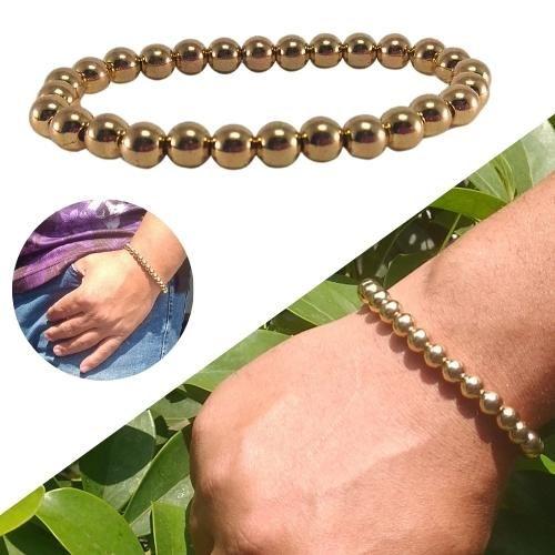 Imagem de Pulseiras  masculina e feminina  para todas as ocasiões com miçangas de 8mm cores diversas