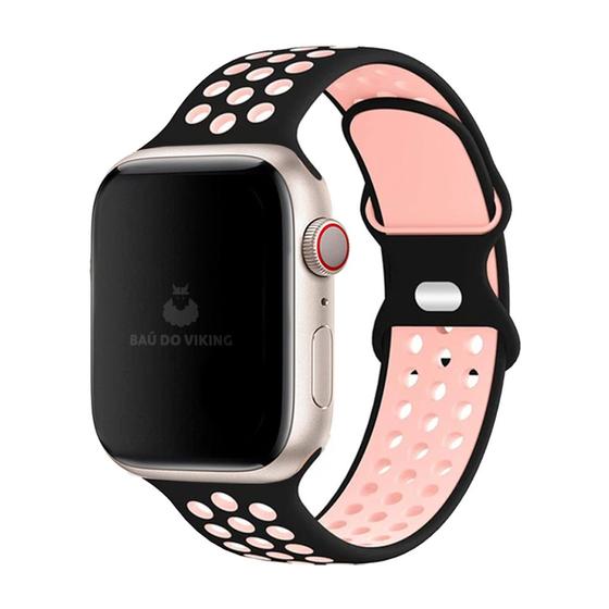 Imagem de Pulseiras Silicone Furos Compatível com Apple Watch