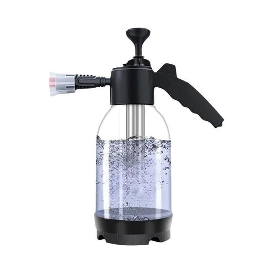 Imagem de Pulverizador de Espuma com Bomba Manual (2L) - 3 Tipos de Bico para Lavagem de Carros
