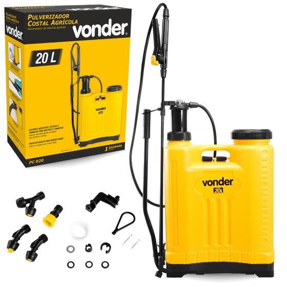 Pulverizador Manual Vonder com Alças 20L Bomba De Venen Menor preço em Pulverizador Manual Vonder com Alças 20L Bomba De Venen
