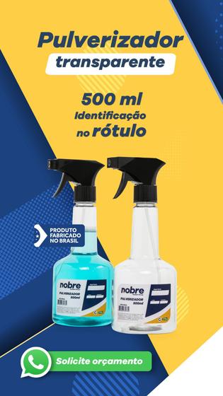 Imagem de Pulverizador transparente 500ml Nobre