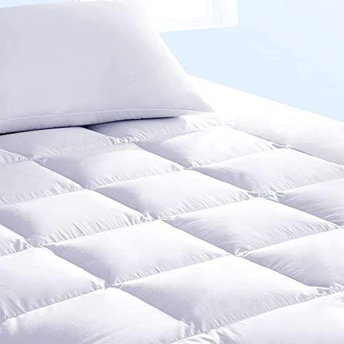 Imagem de Pure Brands Queen Mattress Topper and Pad Cover Extra Thick Luxury Down Alternative Pillow Top Cooling Bed Topper Ultra Plush and Hypoallergenic Mattress Protector 18 Inch Deep Pocket