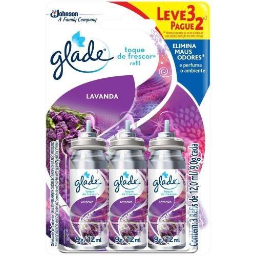 Imagem de PURIFICADOR AR GLADE TOQUE FRESCOR REFIL L3P2 12ml LAVANDA